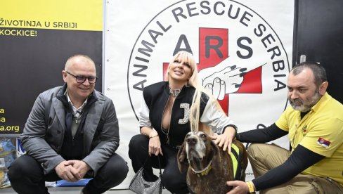 HRANA ZA NAPUŠTENE LJUBIMCE: Udruženje Animal resque posetili Goran Vesić i Jelena Karleuša