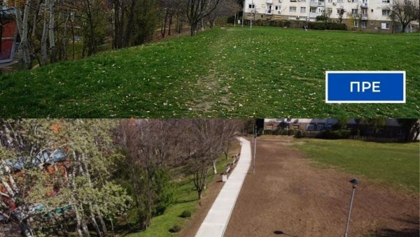 НОВА ПЕШАЧКА СТАЗА У РАКОВИЦИ: Улице Велизара Станковића и Ивана Мичурина од сада су повезане