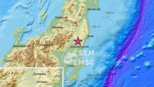 ЈАК ЗЕМЉОТРЕС ПОГОДИО ЈАПАН: Епицентар недалеко од Фукушиме
