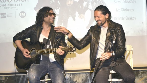 НИЈЕ ФЕР ДА УКРАЈИНА ПОБЕДИ САМО ЗБОГ РАТА: Група Интелиџент мјузик проџект, која представља Бугарску на Евросонгу, стигла у Београд