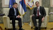 ЗАВРШЕН САСТАНАК ВУЧИЋА И ЛАЈЧАКА: Србија очекује да се постигнути договори испоштују