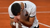 I TO NAKON ČETIRI SETA: Srpski teniser eliminisan u prvom kolu Rolan Garosa
