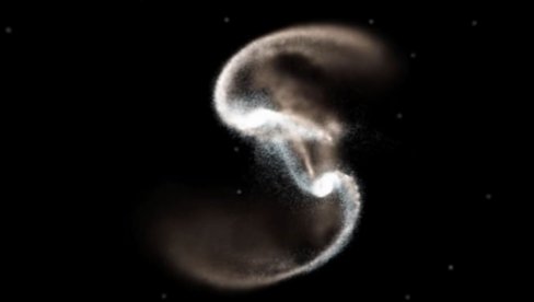 КОСМИЧКИ АНЂЕО: Телескоп Хабл снимио невeроватан призор - судар две галаксије (ВИДЕО)