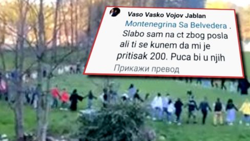HOĆE DA PUCA U DECU ZATO ŠTO SU IGRALA SRPSKO KOLO: Jezive pretnje nakon napada na Cetinju (FOTO/VIDEO)