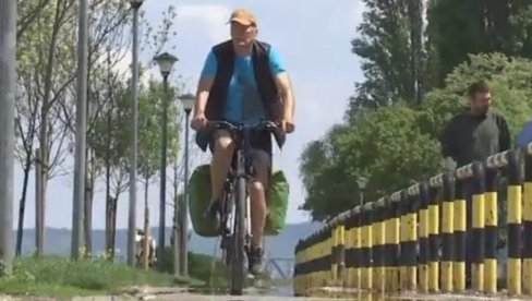 ЖИВОТ ЈЕ ДА СЕ ЖИВИ: Болесни Ирац путује бициклом преко Београда до Истанбула