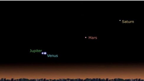 ПОГЛЕДАЈТЕ НЕБО: Јупитер и Венера ће да се „додирују - небески спектакл поновиће се тек за 17 година (ВИДЕО)