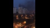 GORELO SAMO SMEĆE I TRAVA: Požar na Novom Beogradu izbio u firmi IMT (VIDEO)