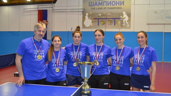 АПСОЛУТНЕ ВЛАДАРКЕ СРПСКОГ ПИНГ-ПОНГА: Стонотенисерке Новог Сада седми пут шампионке Србије