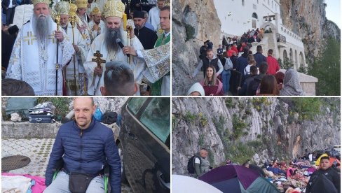KOLONA LJUDI I DALJE IDE KA OSTROGU: Veličanstvene slike iz Crne Gore - u kolicima došao na poklonjenje Svetom Vasiliju (FOTO/ VIDEO)