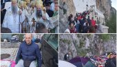 KOLONA LJUDI I DALJE IDE KA OSTROGU: Veličanstvene slike iz Crne Gore - u kolicima došao na poklonjenje Svetom Vasiliju (FOTO/ VIDEO)