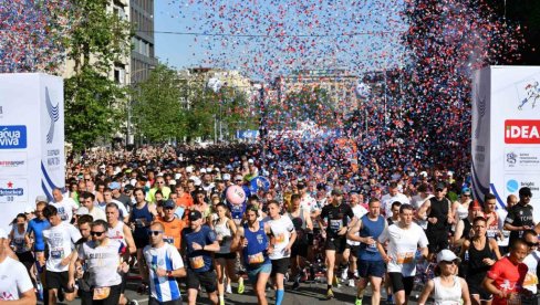 PRELEPE SCENE NA ULICAMA BEOGRADA: Počeo 35. Beogradski maraton sa oko 6.700 takmičara iz zemlje i sveta (FOTO)