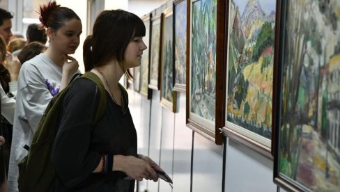 ЗА КУЋУ СВИХ УМЕТНИКА Продајна изложба дела краљевачких сликара Драгољуба и Бобана Босића