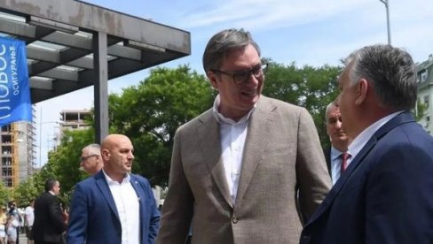 DOBRODOŠAO DRAGI PRIJATELJU: Vučić srdačno dočekao mađarskog premijera Orbana
