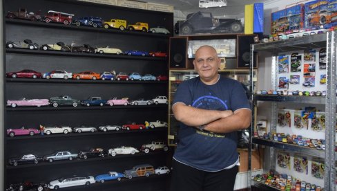 ANDRIJINO CARSTVO MODELA AUTOMOBILA: Zanimljiv hobi Jagodinca u čijem podrumu je parkirano preko 3.000 eksponata