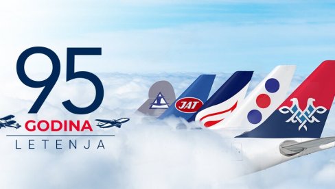 NOVI AMBLEM ZA NOVO LETO: Er Srbija, jedna od najstarijih avio-kompanija, obeležava 95 godina