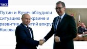 RAZGOVOR VUČIĆA I PUTINA UDARNA VEST U RUSKIM MEDIJIMA: Predsednici Srbije i Rusije dogovorili cenu gasa, pričali o Kosovu i Ukrajini