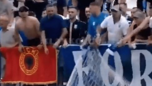 SKANDAL NA KOSOVU: Albanci mahali terorističkim obeležjima, pa skinuli mrežu sa gola usred meča (VIDEO)