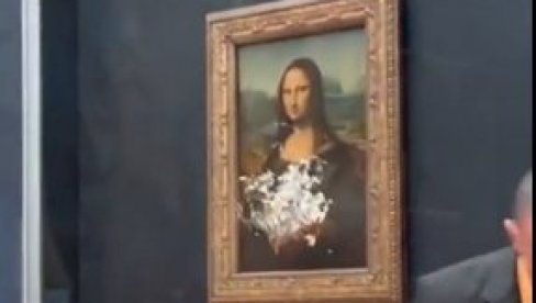 INCIDENT U LUVRU: Nepoznati muškarac zamazao Mona Lizu tortom (VIDEO)