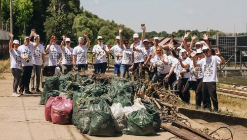 Еколошка акција Клуба волонтера НИС-а на Ади Циганлији: Светски дан заштите животне средине обележен чишћењем приобаља Саве