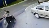 SNIMAK UDESA NA ALTINI: Maloletnik automobilom pokosio dete na biciklu (UZNEMIRUJUĆI VIDEO)