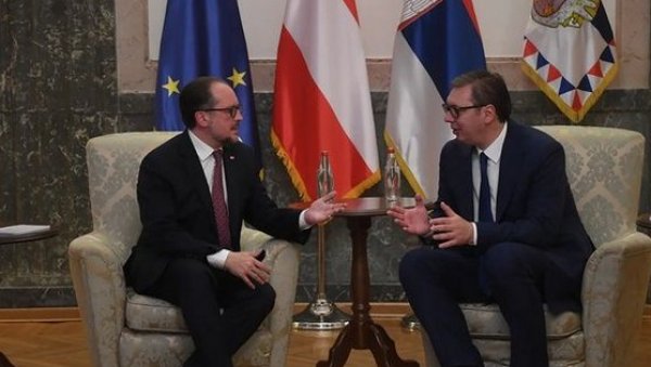 ВУЧИЋ СА ШАЛЕНБЕРГОМ: Ценимо ангажовање Аустрије на проширењу ЕУ и подршку коју пружа Србији на путу ка пуноправном чланству