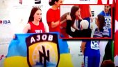 IZVADILA ZASTAVU AZOVA, MAĐARI ZAHTEVALI DA JE SKLONI? Incident na boks turniru, Ukrajinka podržala ozloglašenu jedinicu (VIDEO)