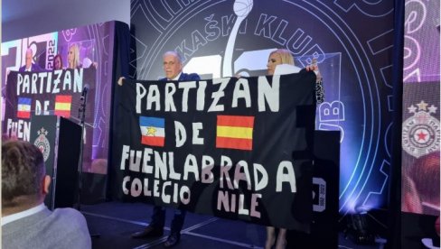 U ČAST CRNO-BELIH: Hala u Fuenlabradi nosiće ime Partizan