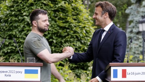 ЗАВРШЕН САСТАНАК МАКРОНА И ЗЕЛЕНСКОГ: У разговор се укључило још неколико европских лидера и других званичника - ово су биле главне теме