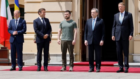 РЕД ЖИТА, РЕД ОРУЖЈА: Како је прошла посета лидера Француске, Немачке, Италије и Румуније Кијеву