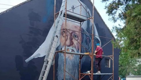BUDIMO LJUDI: Mural partijarha Pavla u Česteregu