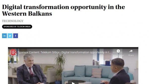 БРИТАНЦИ О ТЕЛЕКОМУ СРБИЈА: Могућност дигиталне трансформације на Западном Балкану