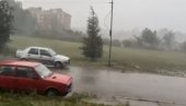 PONOVO JAKO NEVREME U NIŠU: Nebo se opet zacrnelo, na grad se sručila velika količina kiše (VIDEO)