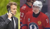 NEMAM ŠTA DA TI KAŽEM,  IDEM DA IGRAM HOKEJ! Francuska televizija danas emituje deo sudbonosnog razgovora Makrona i Putina