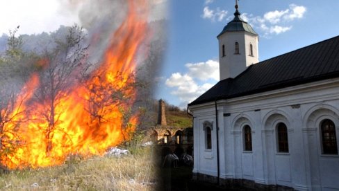 PALIO KOROV PA NASTRADAO U VATRENOJ STIHIJI: Detalji tragedije kod manastira Kuveždin, monasi ga zvali da se skloni
