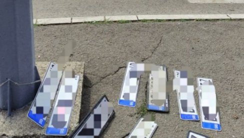 NAKON POPLAVE U BEOGRADU: Na viber grupi objavljene fotografije tablica koje su otpadale sa automobila - evo gde se mogu pronaći (FOTO)
