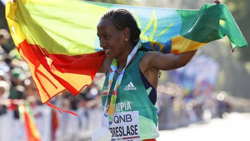 ETIOPLJANKA POKORILA AMERIKU: Nestvarna Gebreslase do zlata na SP u maratonu