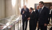 VUČIĆ I EL SISI NA IZLOŽBI: Predsednici Srbije i Egipta obišli postavku o odnosima dve zemlje