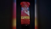 PRELEPA SCENA: Kula Beograd u bojama srpske i španske zastave - simbol prijateljstva dve zemlje (VIDEO)