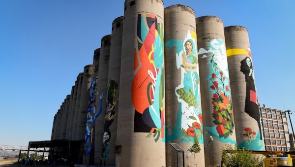 МУРАЛИ УКРАСИЛИ  ДОРЋОЛСКЕ СИЛОСЕ: Четворо талентованих уметника осликало је дела инспирисана Дунавом