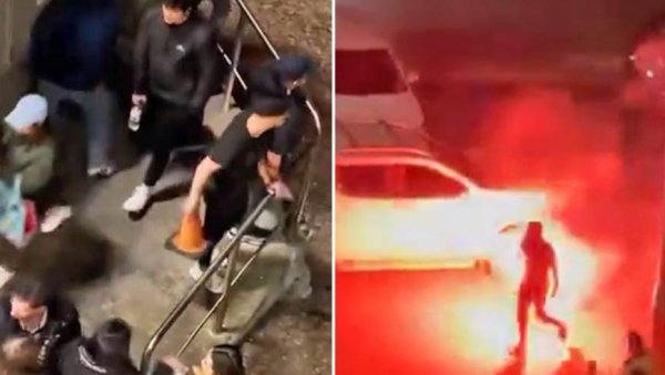 МЕЧ ЗАВРШЕН НА ПЕНАЛЕ: Након тога уследио је хаос, летеле каменице, бакље... (ВИДЕО)