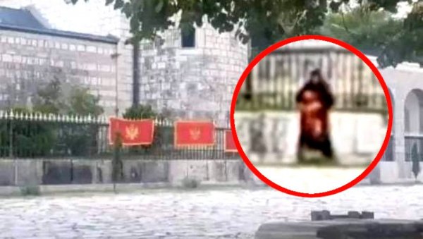 СНИМАК ДЕМАНТУЈЕ КОМИТСКЕ ЛАЖИ: Монахиња добила кривичну пријаву због бацања црногорске заставе (ВИДЕО)