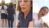 DEVOJKE IZ SRBIJE OBJAVILE STRAŠAN SNIMAK IZ GRČKE: Nepoznata žena počela da je vuče ka kolima, jedva se otrgla (VIDEO)