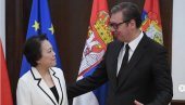 PRIJATELJSKI, OTVOREN I PRODUKTIVAN RAZGOVOR: Vučić se sastao sa ambasadorkom Čen Bo