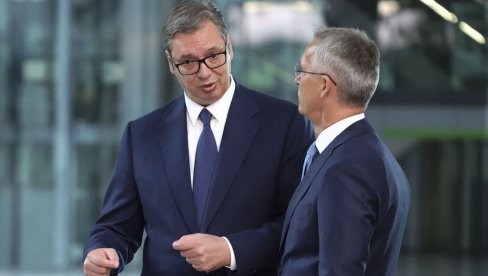 VUČIĆ DANAS SA STOLTENBERGOM: Predsednik Srbije razgovara u Briselu sa generalnim sekretarom NATO-a