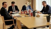 DRUGA RUNDA TRILATERALNOG SASTANKA: U toku je razgovor Vučića i Kurtija u prisustvu zvaničnika EU