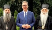 NADAM SE DA ĆEMO ODOLETI SVIM PRITISCIMA: Vučić i Mali se sastali sa patrijarhom Porfirijem i episkopom Irinejem