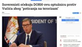 NASTAVLJA SE HRVATSKO LUDILO: Suverenisti traže podizanje optužnice protiv Vučića