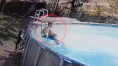 МОЈ МАЛИ ХЕРОЈ Драматичан снимак - дечак (10) мајци спасао живот: Видео да се дави, неустрашиво скочио у базен (ВИДЕО)