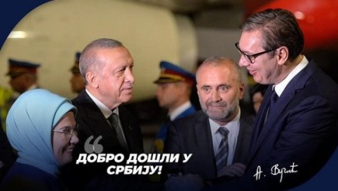 PREDSEDNIK SE OGLASIO NA INSTAGRAMU: Radujem se našem ponovnom susretu i još jednoj potvrdi prijateljstva između Srbije i Turske