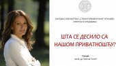 ŠTA SE DESILO SA PRIVATNOŠĆU? Predavanje u kraljevačkoj NB Stefan Prvovenčani